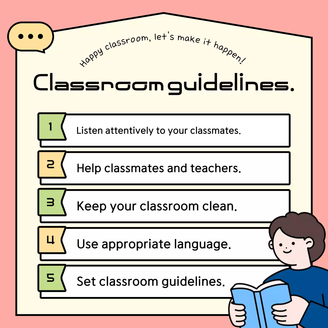 Abstract Guide to classroom rules