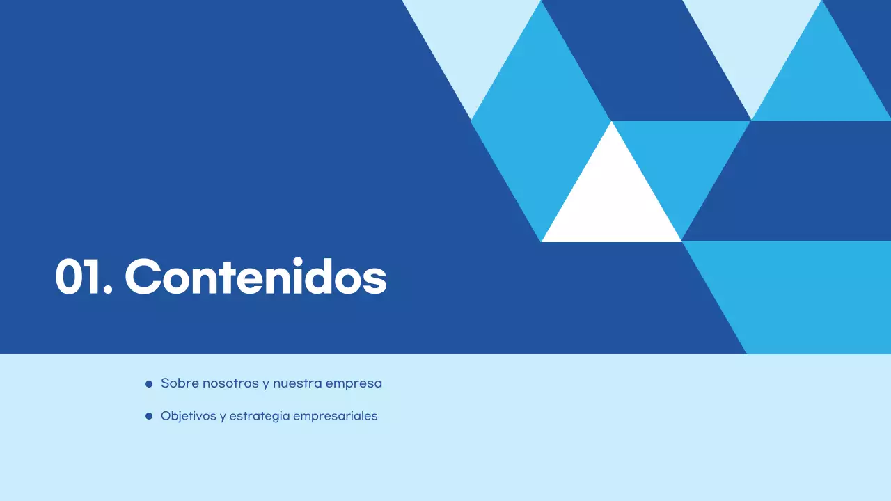 Azul claro Descripción de Modern Business