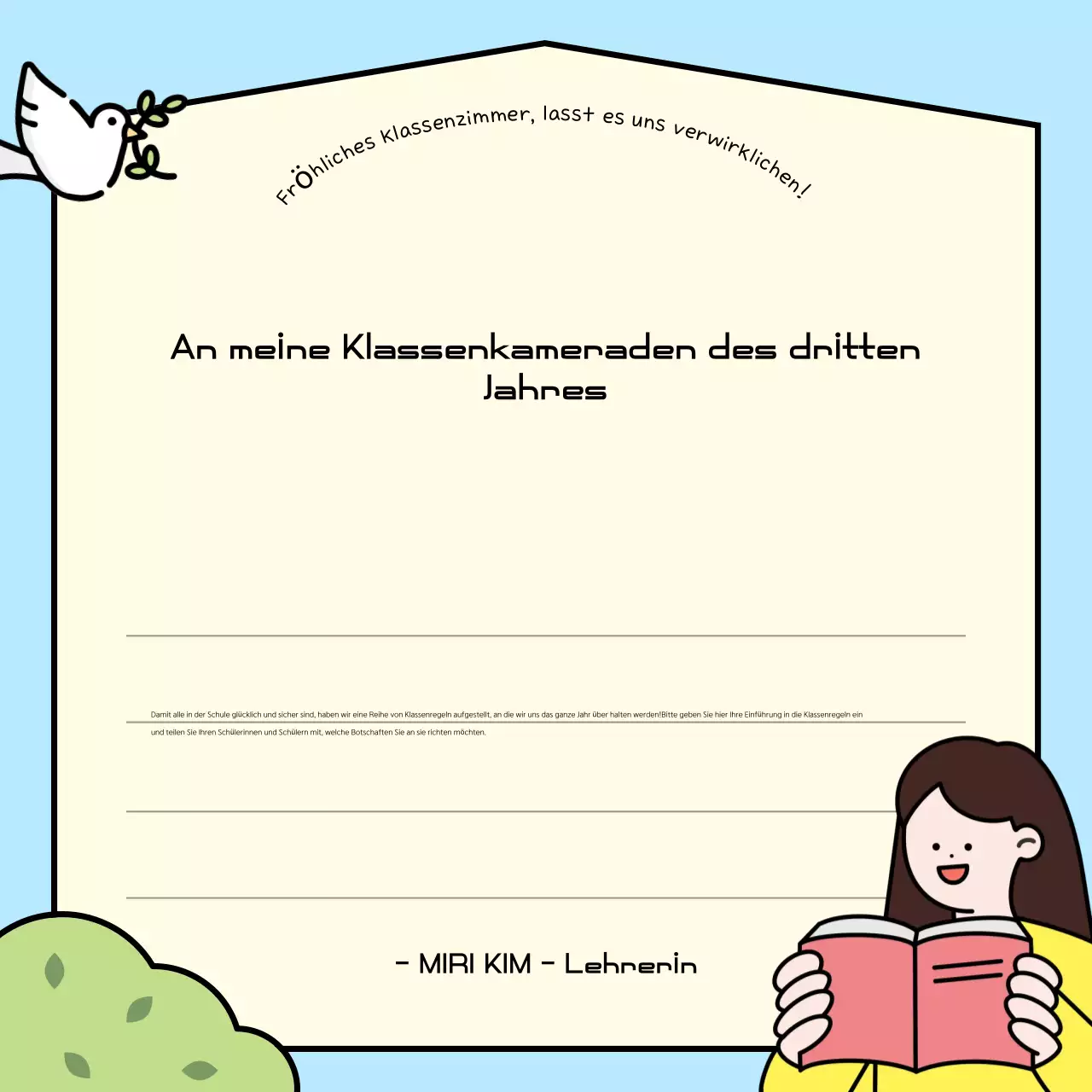 Abstrakter Leitfaden für Regeln im Klassenzimmer