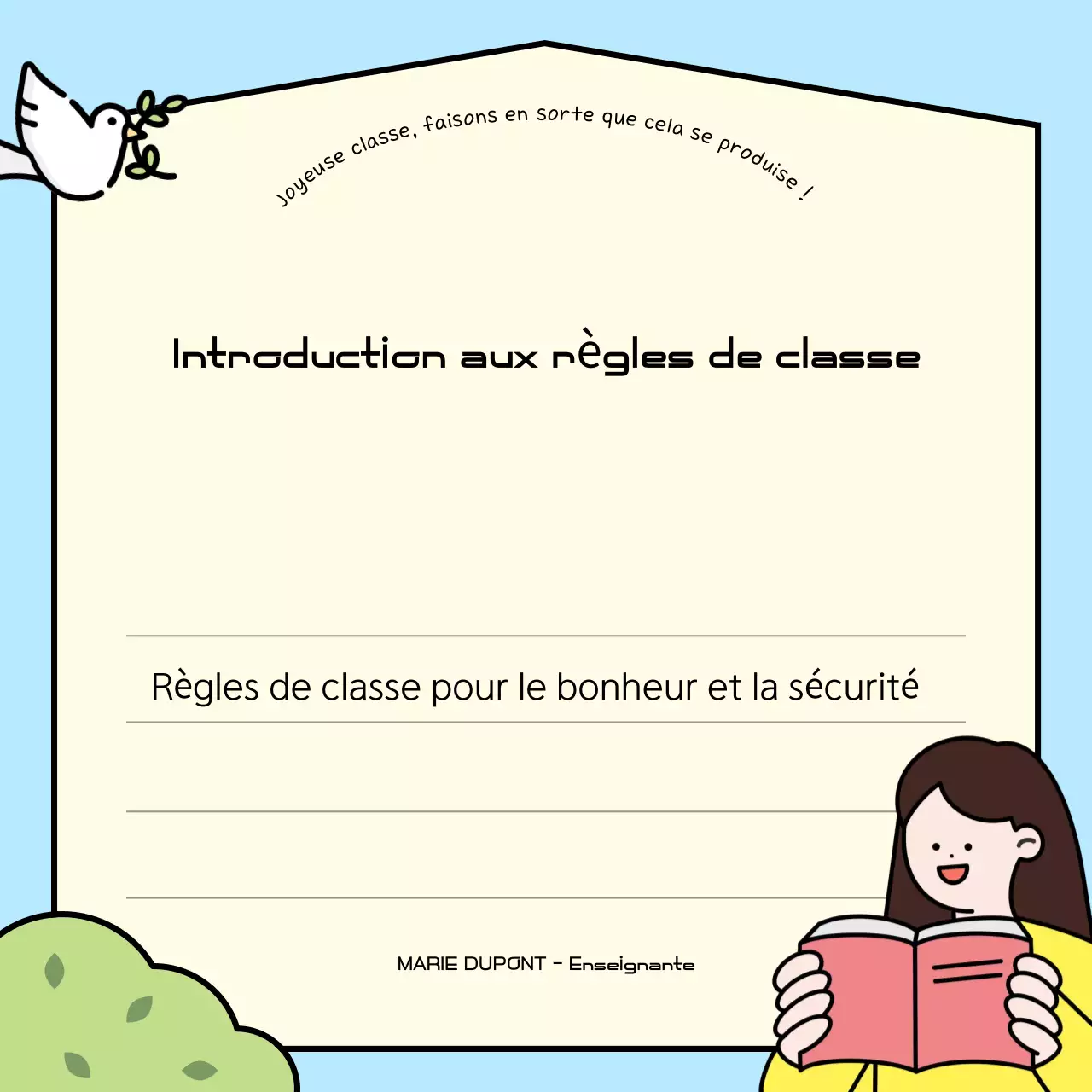 Abstract Guide to classroom rules (en anglais)