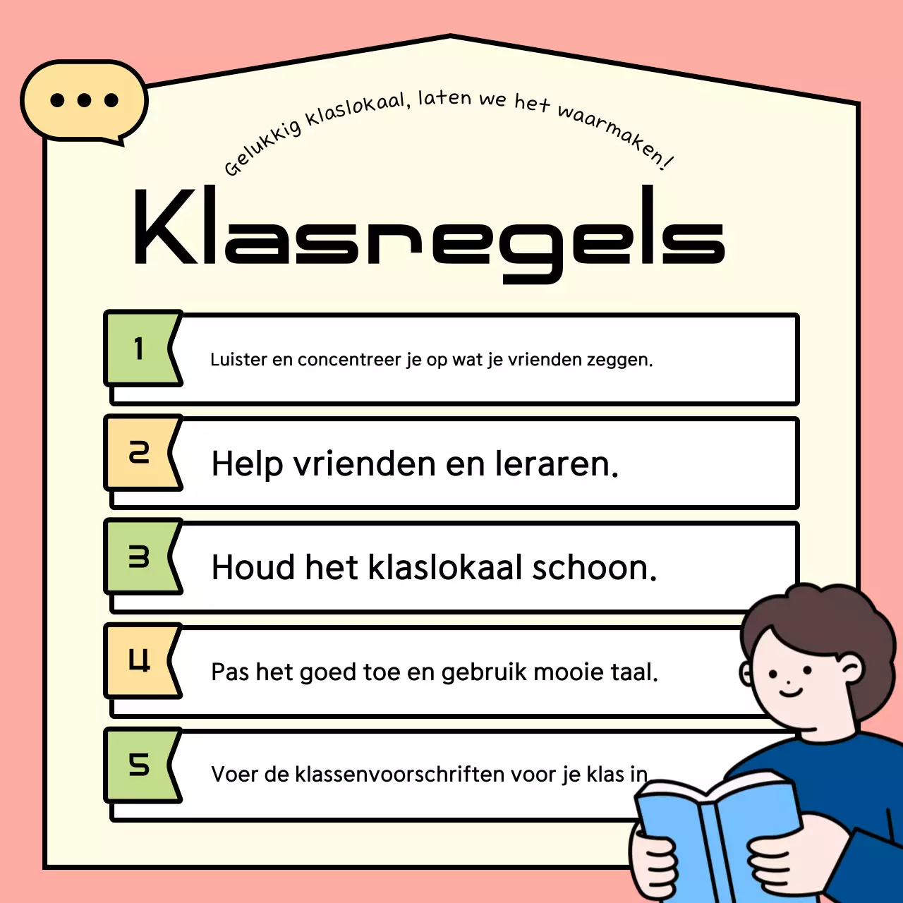 Abstracte gids voor regels in de klas