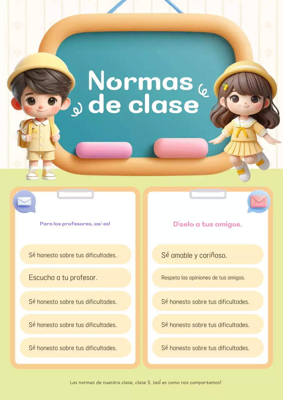Guía anual de normas de aula