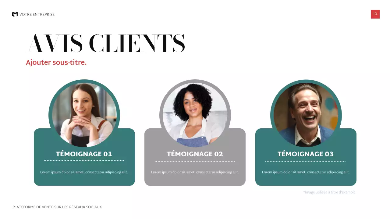 présentation de vente moderne et noire