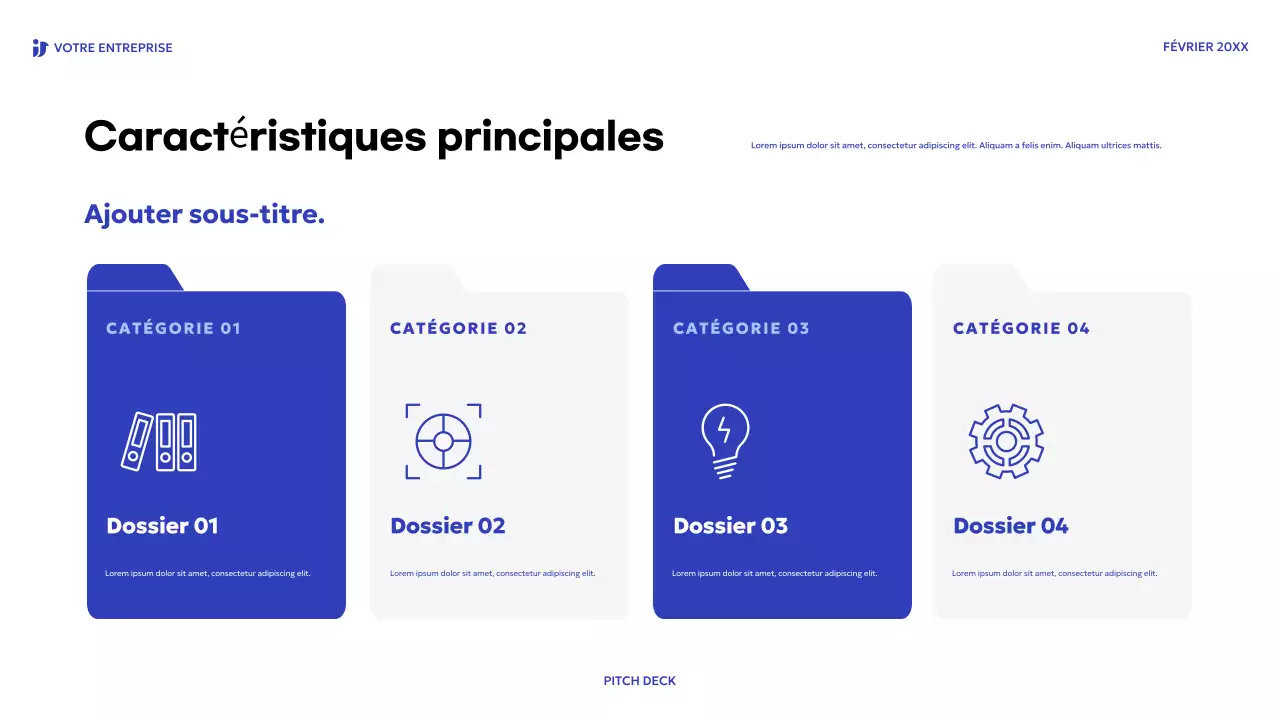 l'argumentaire de vente moderne bleu