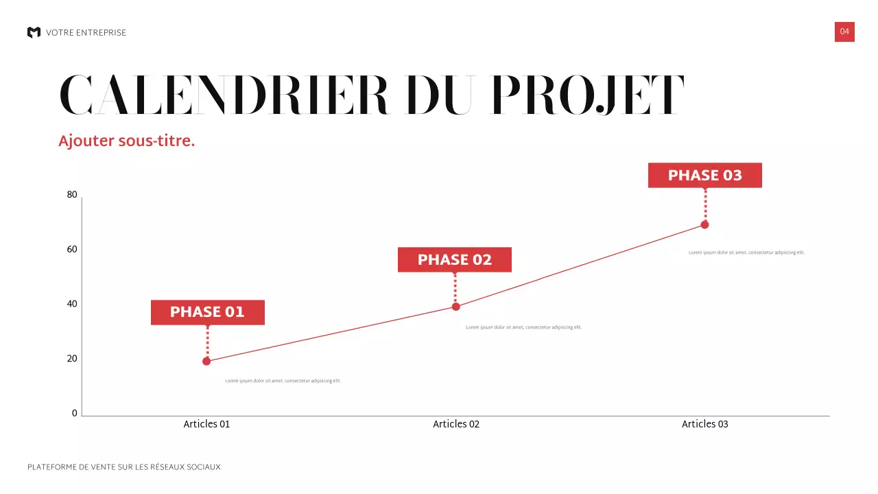 présentation de vente moderne et noire