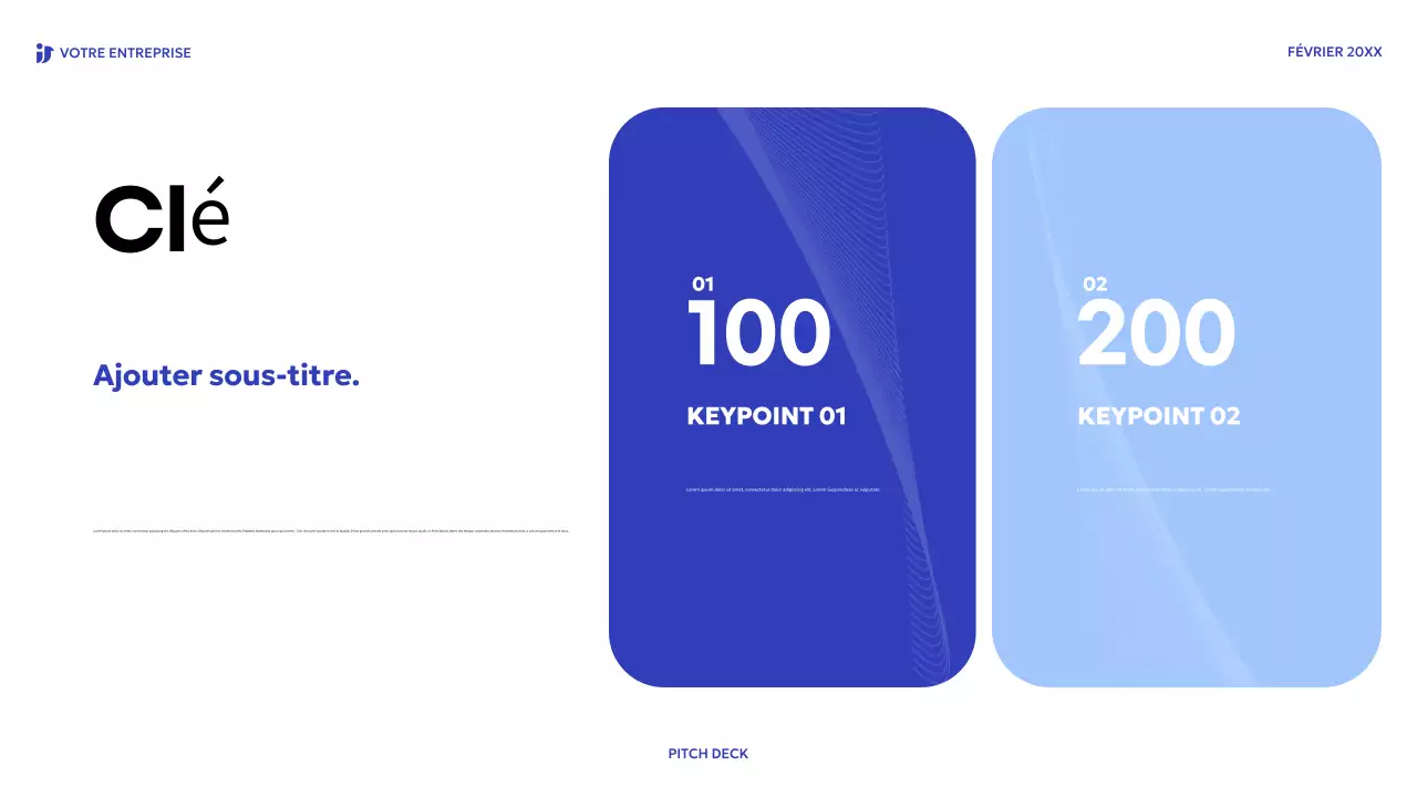 l'argumentaire de vente moderne bleu