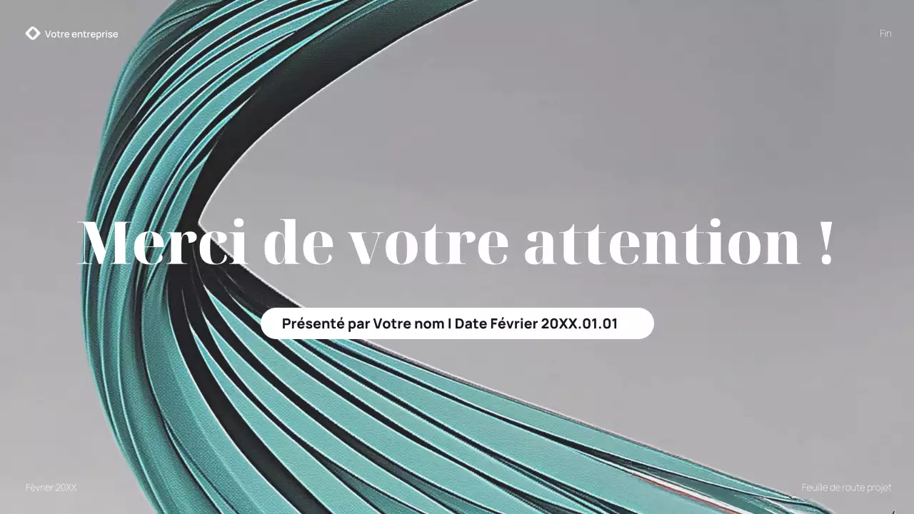 présentation d'un plan d'affaires moderne en sarcelle