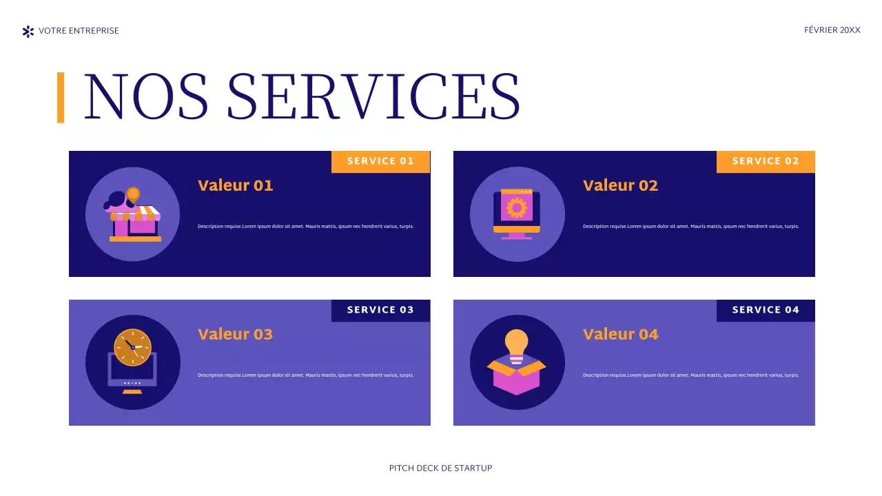 Le projet de création d'une entreprise en violet