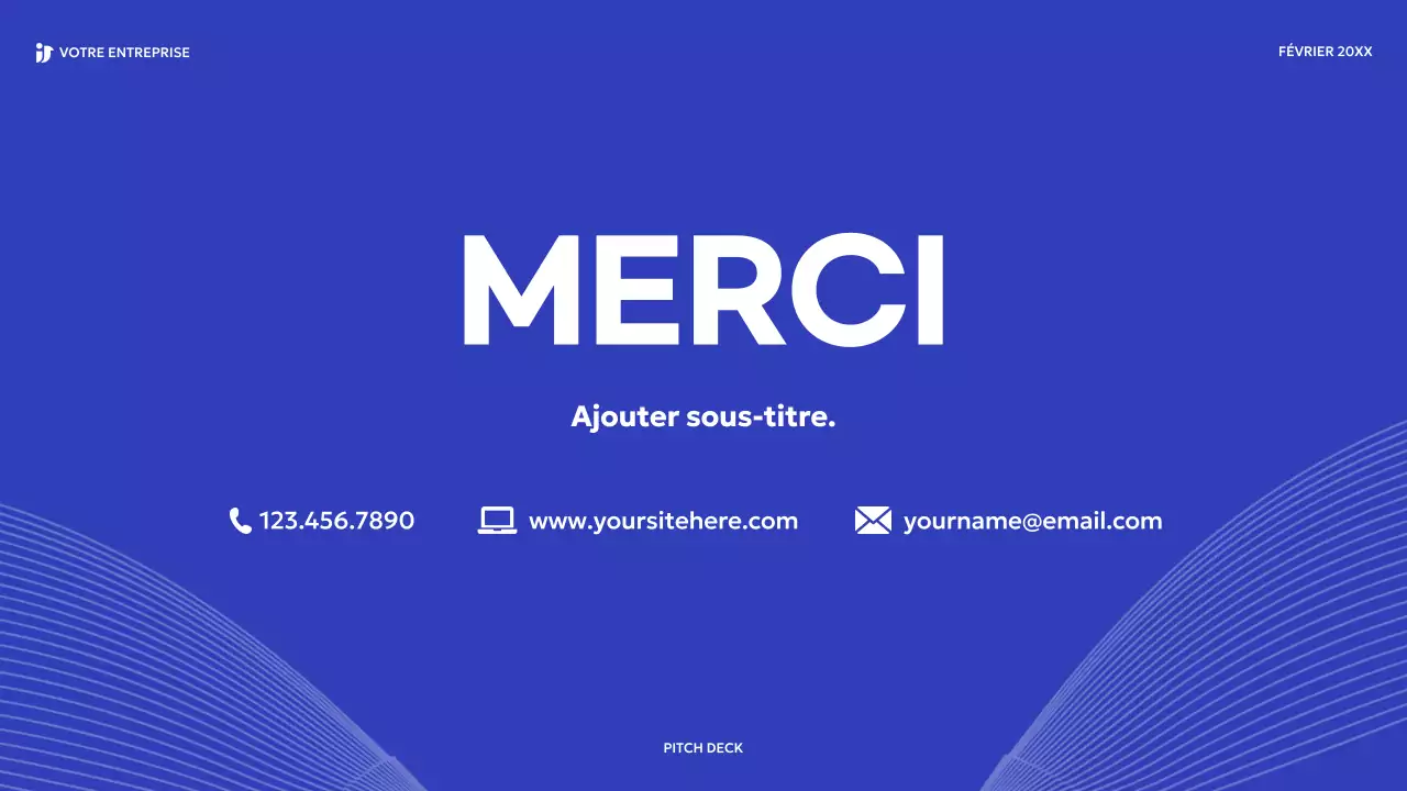 l'argumentaire de vente moderne bleu