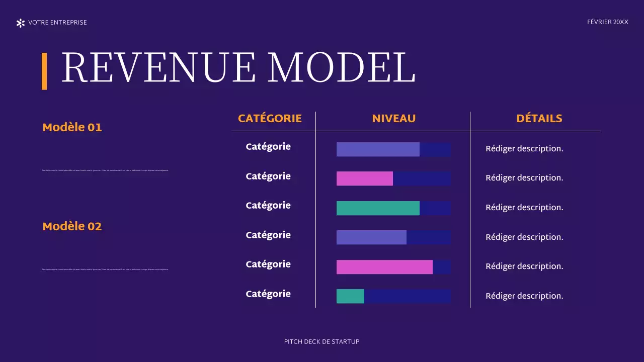 Le projet de création d'une entreprise en violet