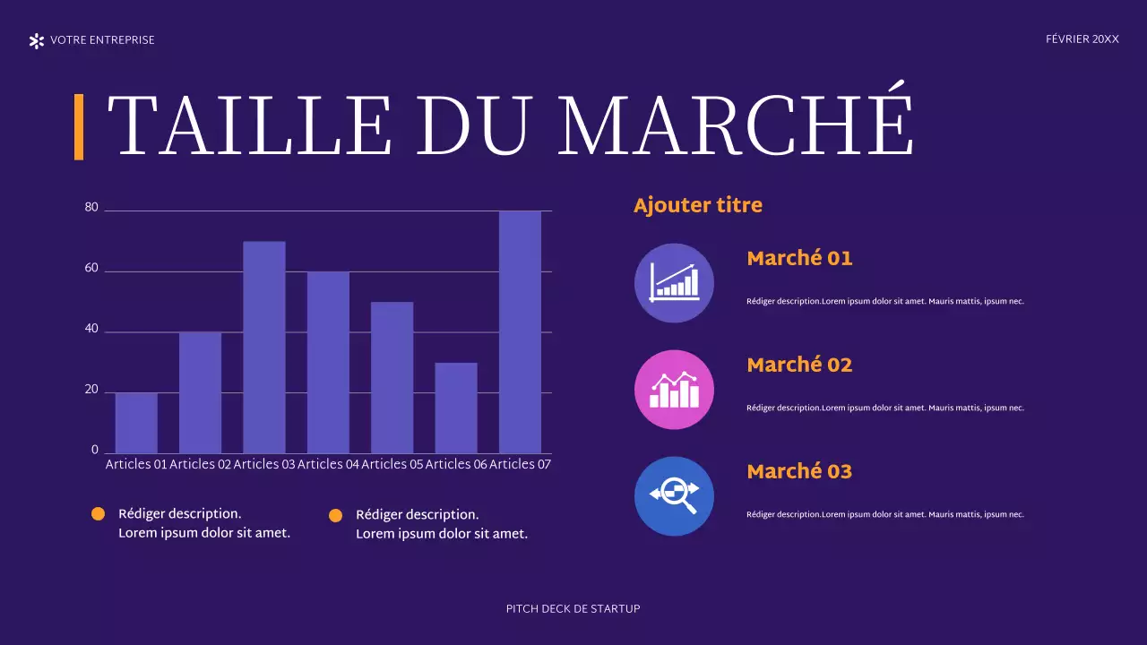 Le projet de création d'une entreprise en violet