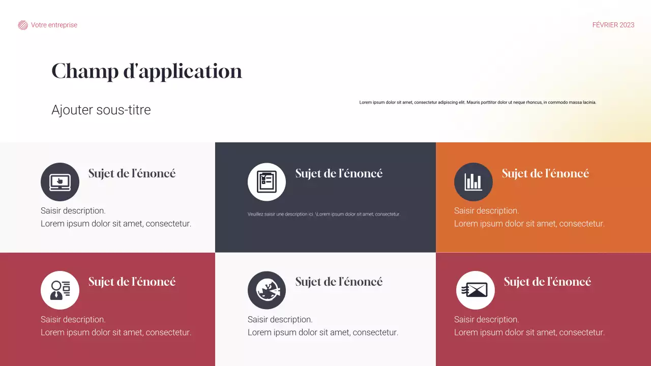 document de plan de projet moderne gris