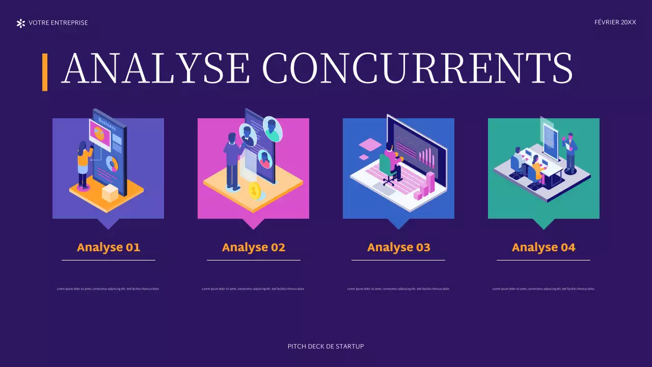 Le projet de création d'une entreprise en violet