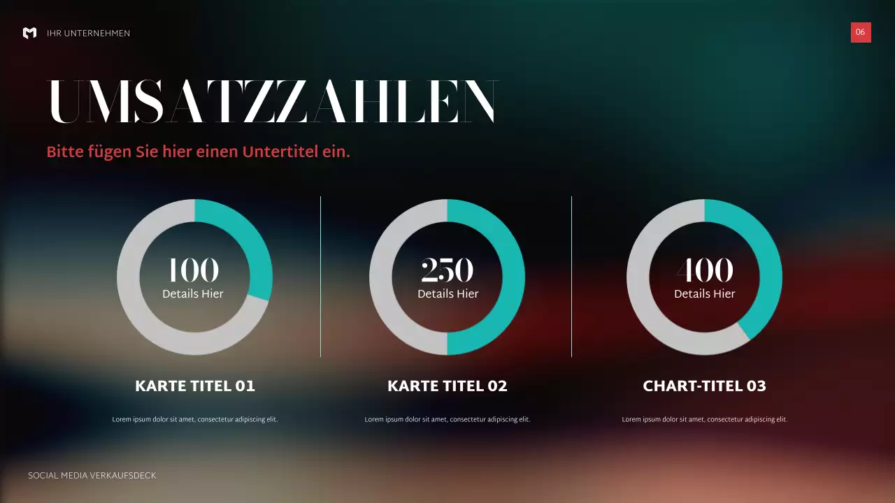 schwarz moderne Verkaufspräsentation