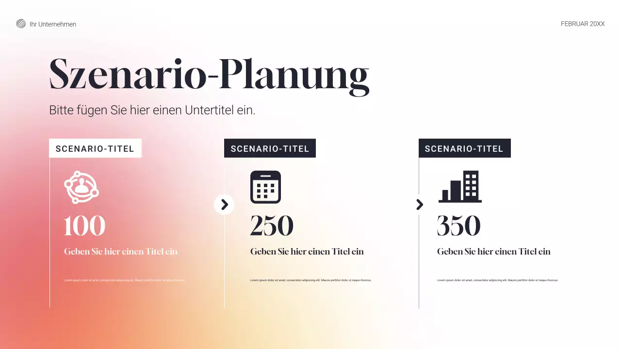 graues modernes Projektplan-Dokument