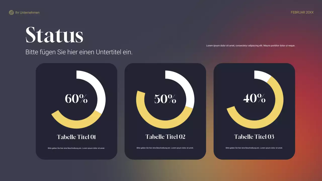 graues modernes Projektplan-Dokument