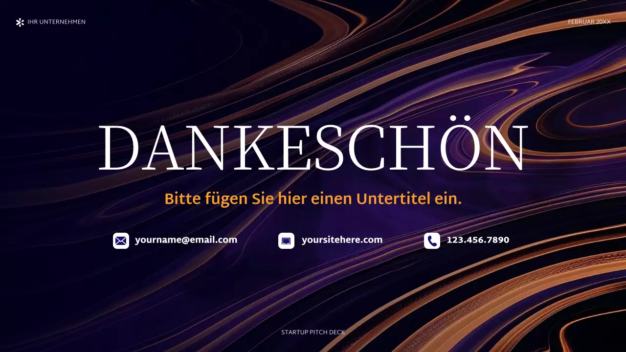 lila abstraktes Startup-Pitch