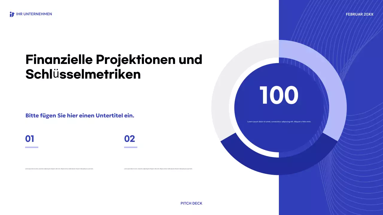 blaues modernes Verkaufsgespräch