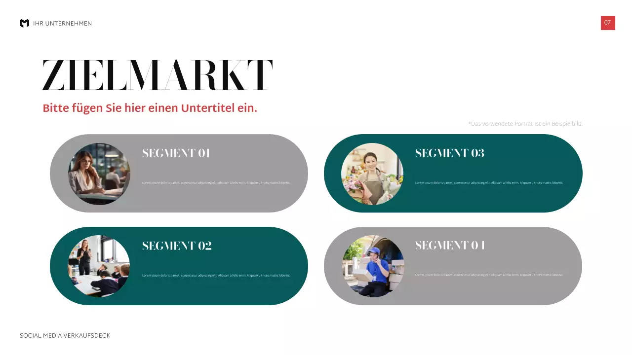 schwarz moderne Verkaufspräsentation