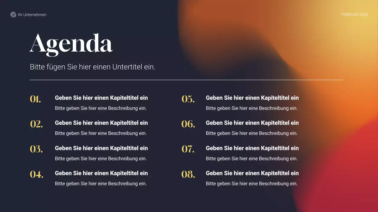 graues modernes Projektplan-Dokument