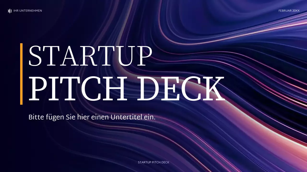 lila abstraktes Startup-Pitch