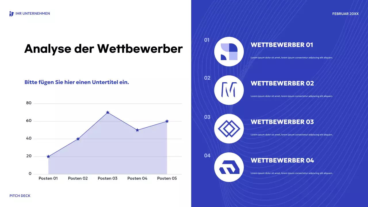 blaues modernes Verkaufsgespräch
