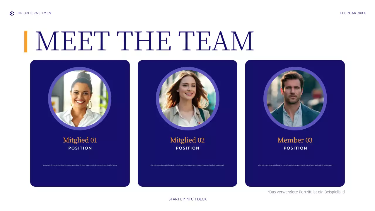 lila abstraktes Startup-Pitch