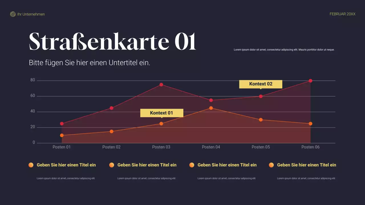 graues modernes Projektplan-Dokument