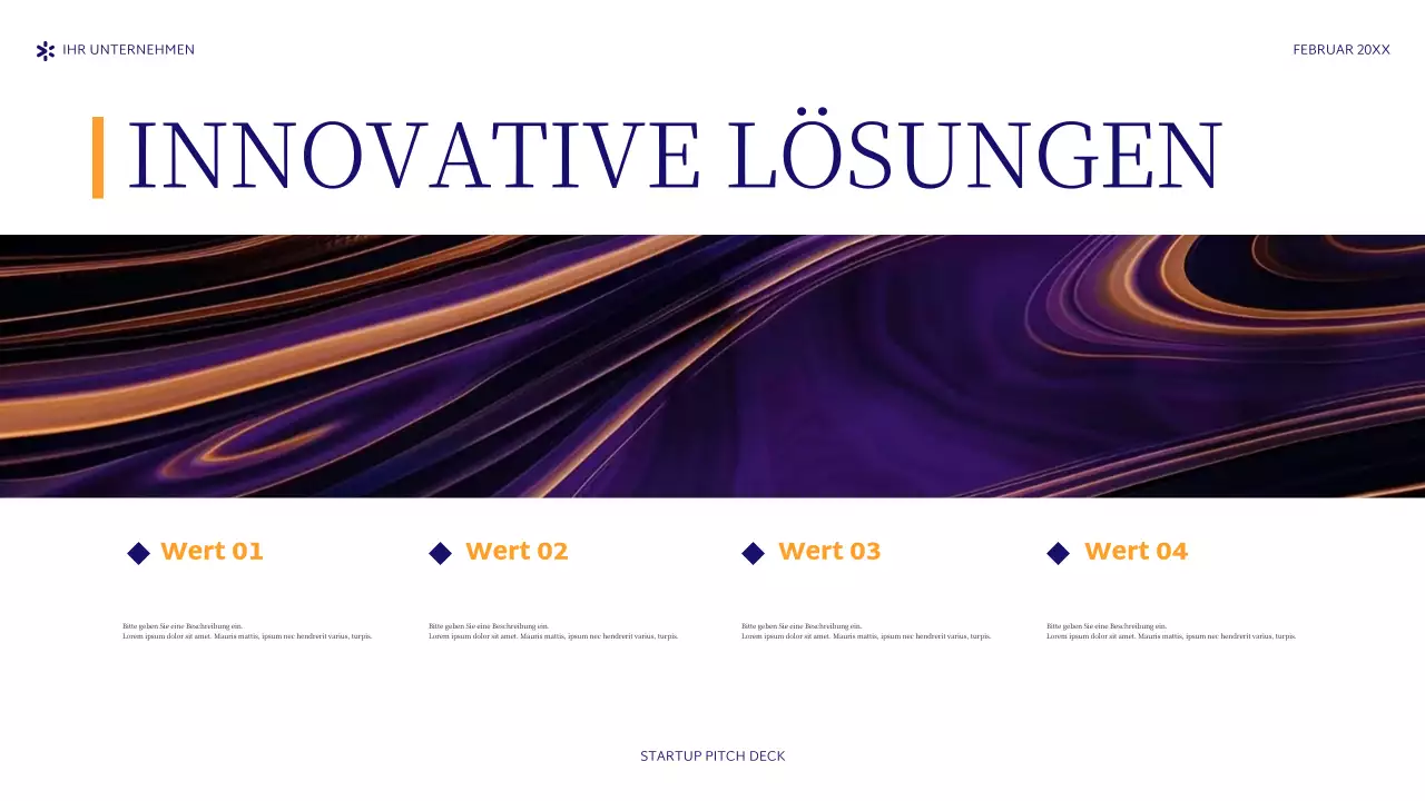 lila abstraktes Startup-Pitch
