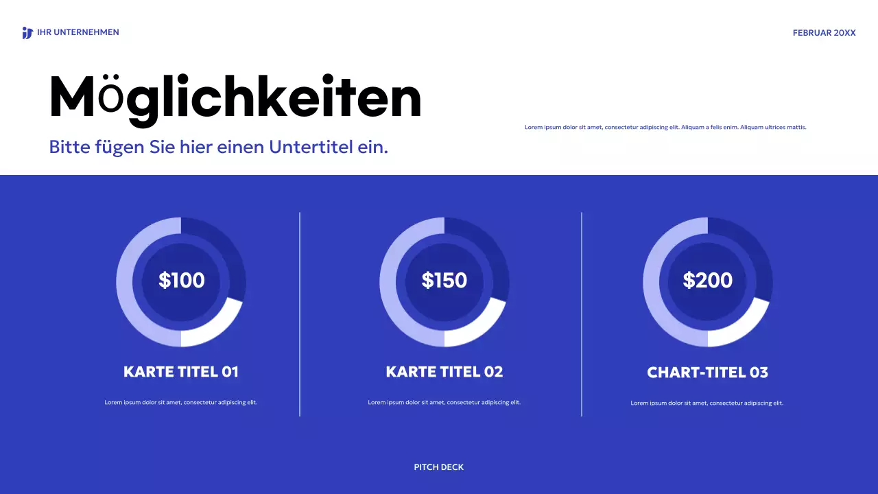 blaues modernes Verkaufsgespräch