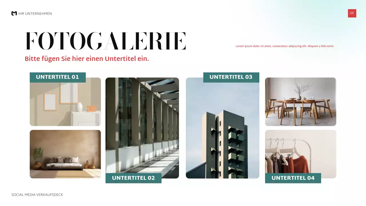 schwarz moderne Verkaufspräsentation