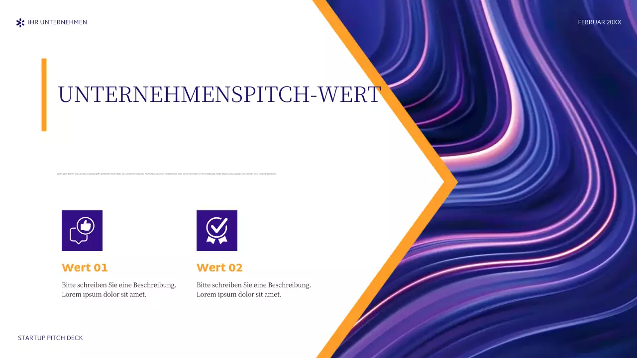 lila abstraktes Startup-Pitch