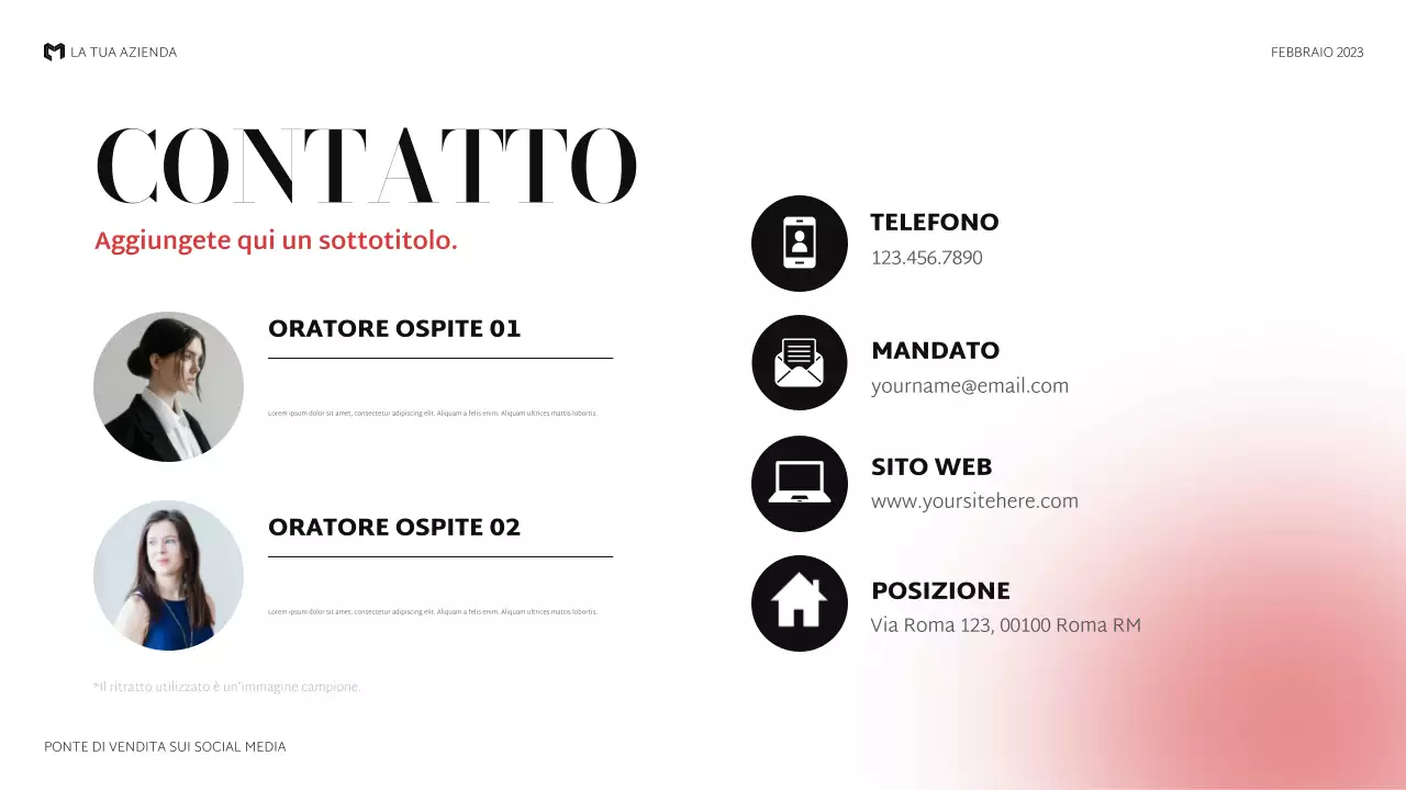 presentazione di vendita nera moderna