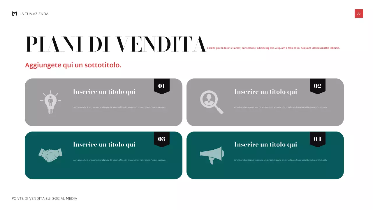 presentazione di vendita nera moderna