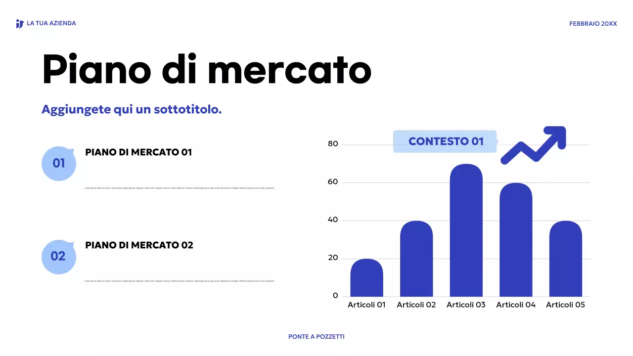 blu, moderno passo di vendita