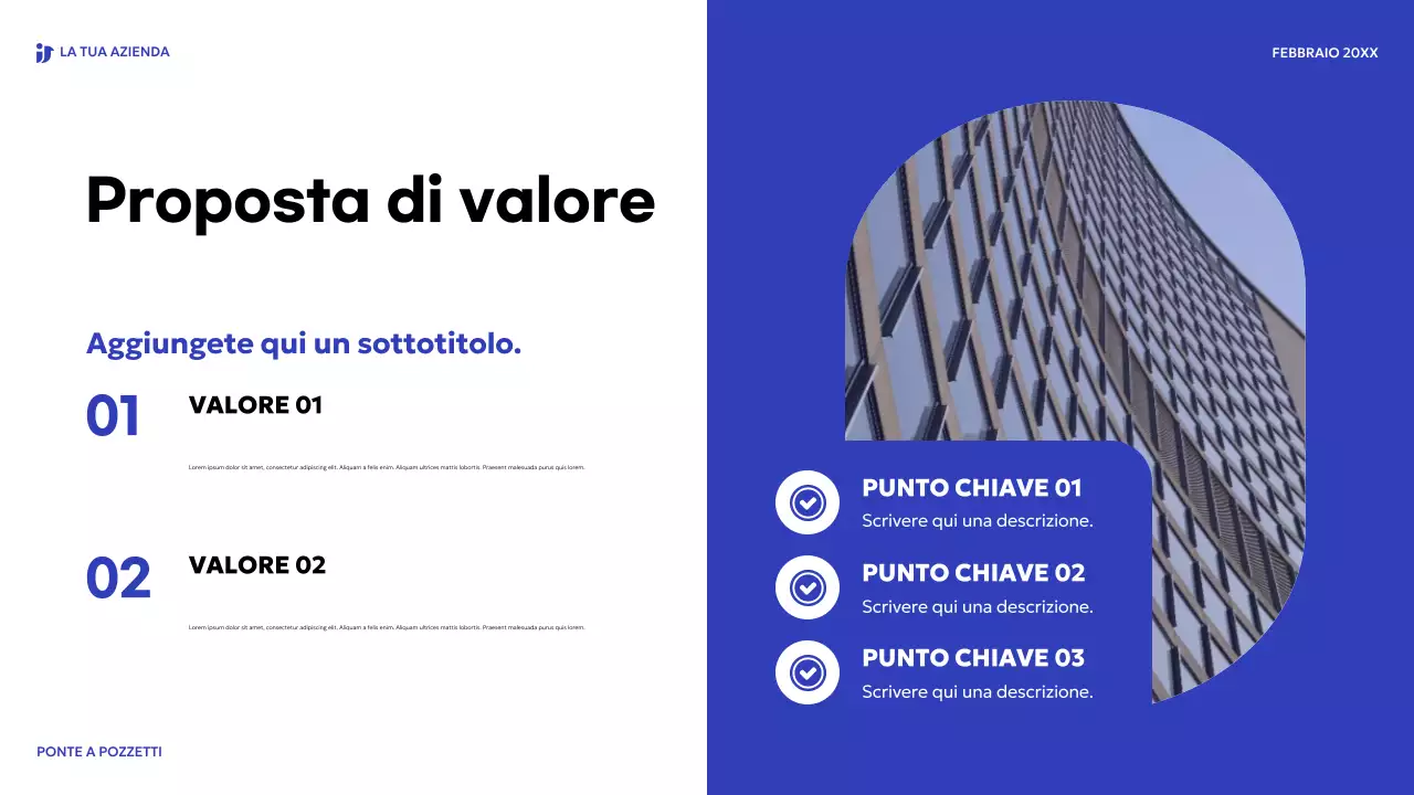 blu, moderno passo di vendita