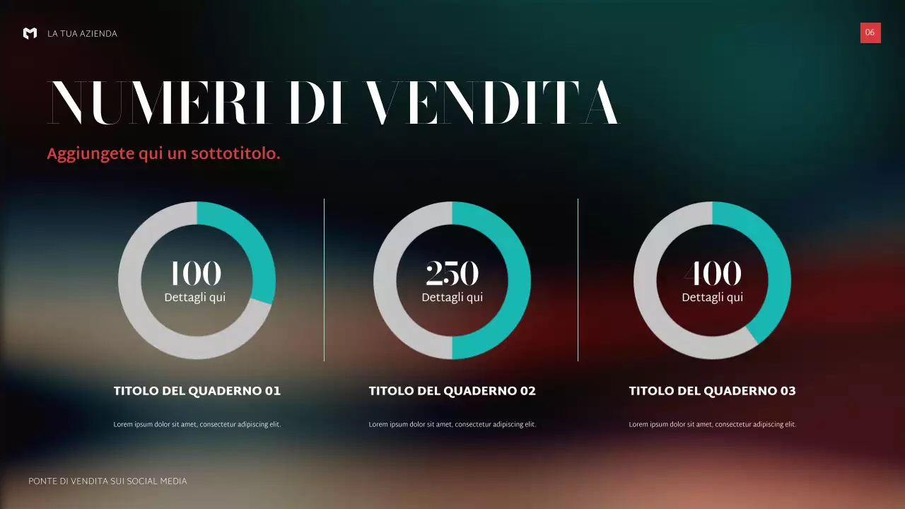 presentazione di vendita nera moderna