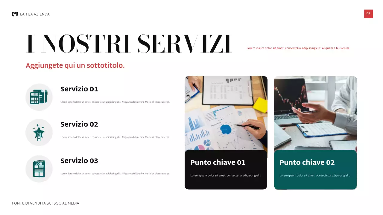 presentazione di vendita nera moderna