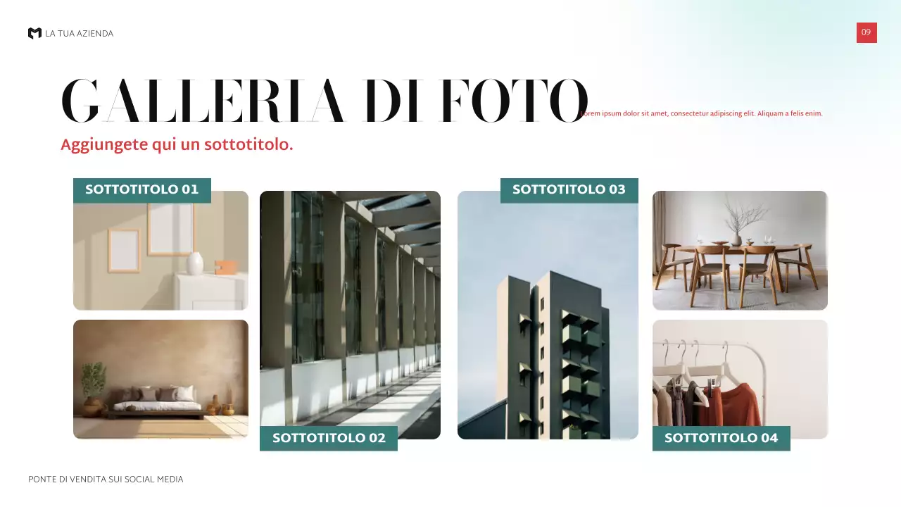 presentazione di vendita nera moderna