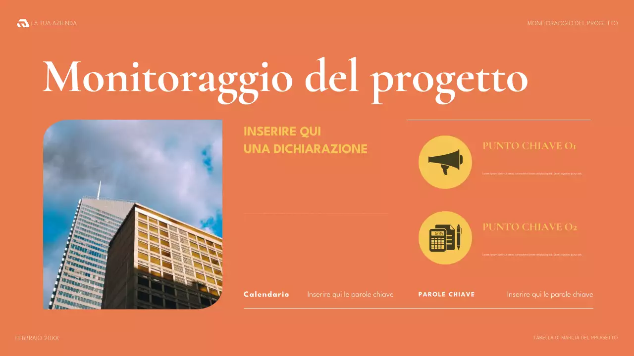documento di piano del progetto verde moderno