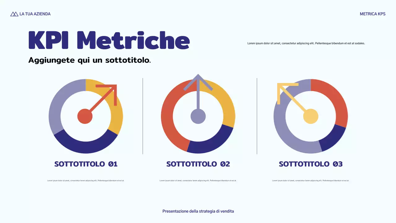 presentazione di vendita blu moderna