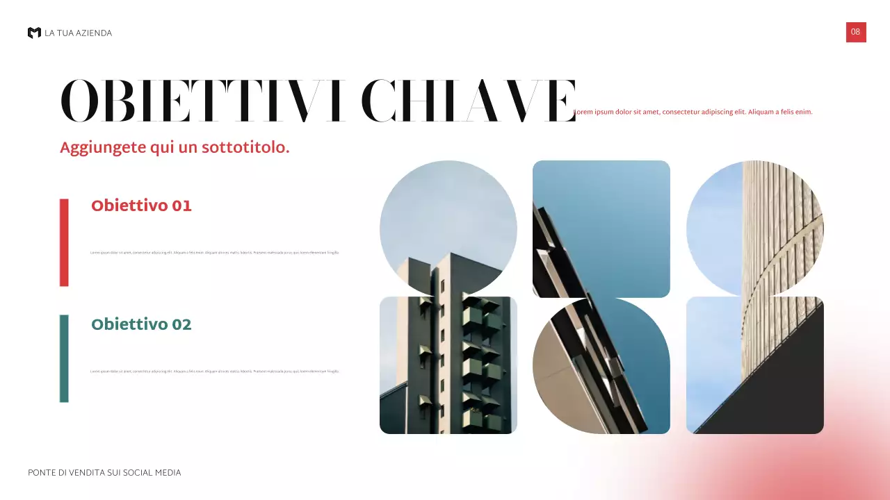 presentazione di vendita nera moderna