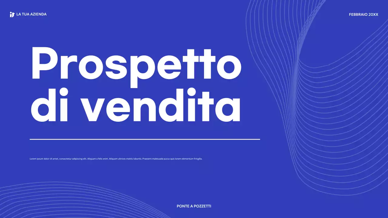 blu, moderno passo di vendita