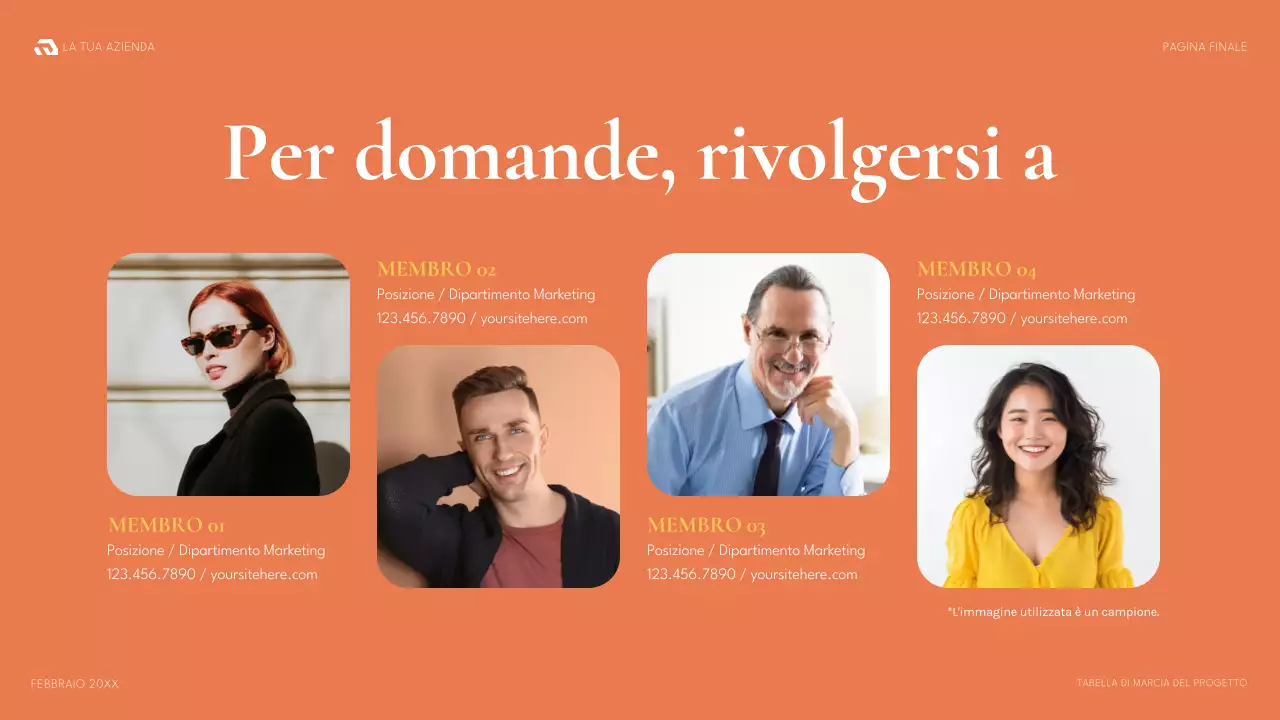 documento di piano del progetto verde moderno