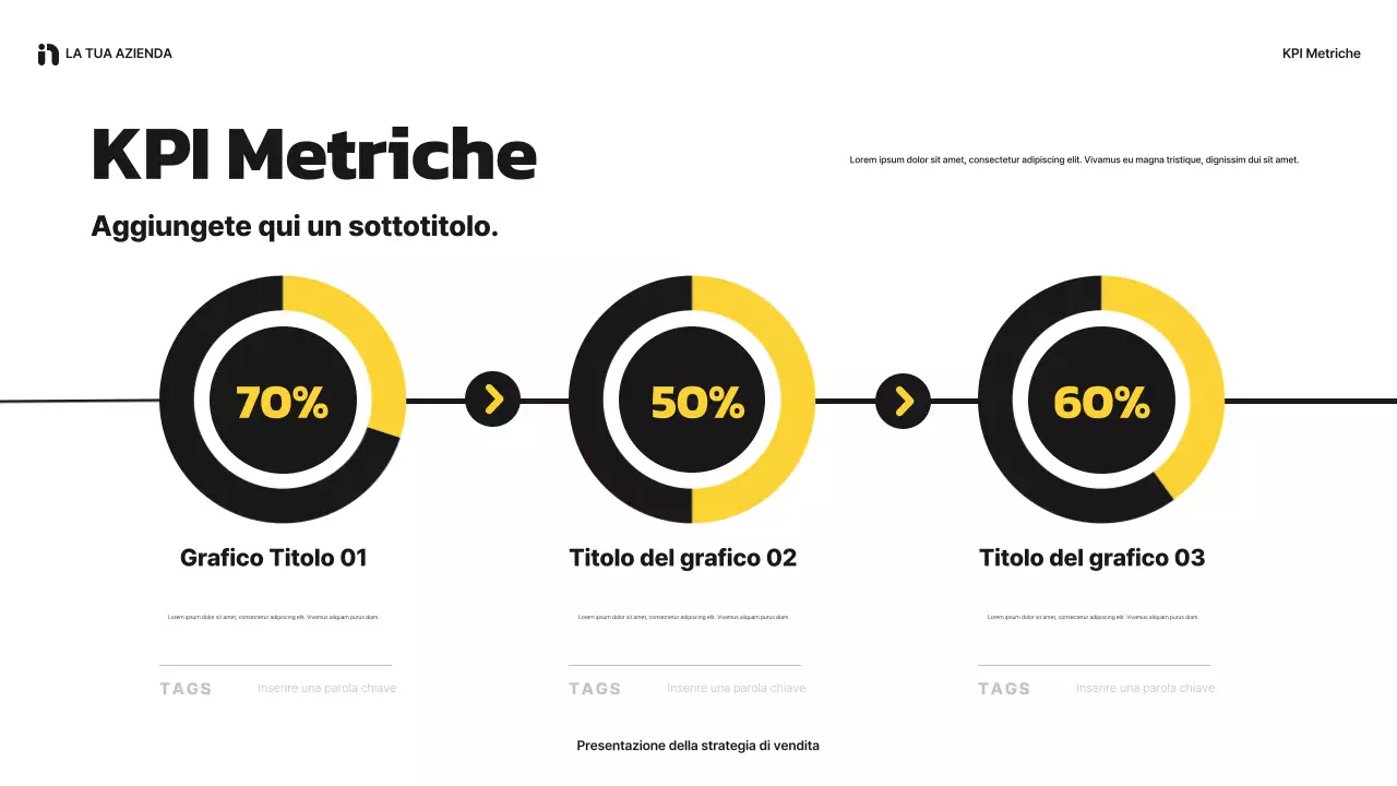 presentazione di vendita gialla e moderna