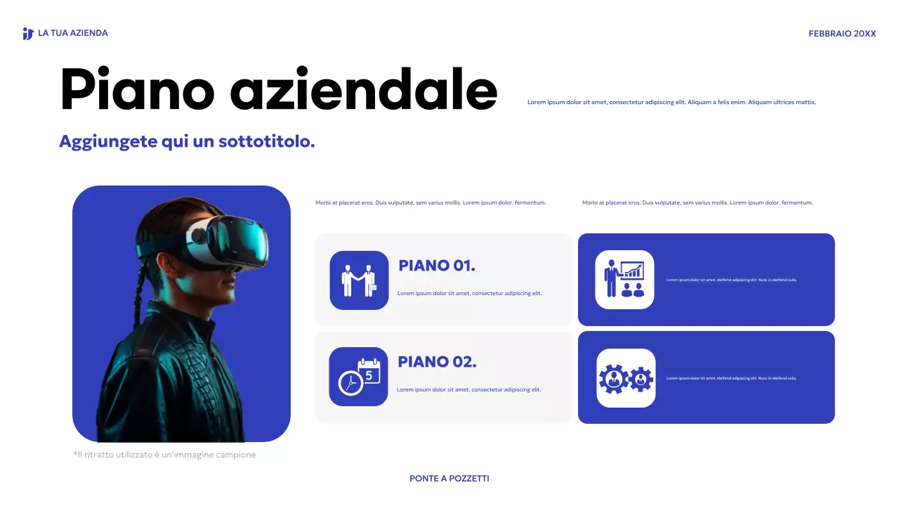 blu, moderno passo di vendita