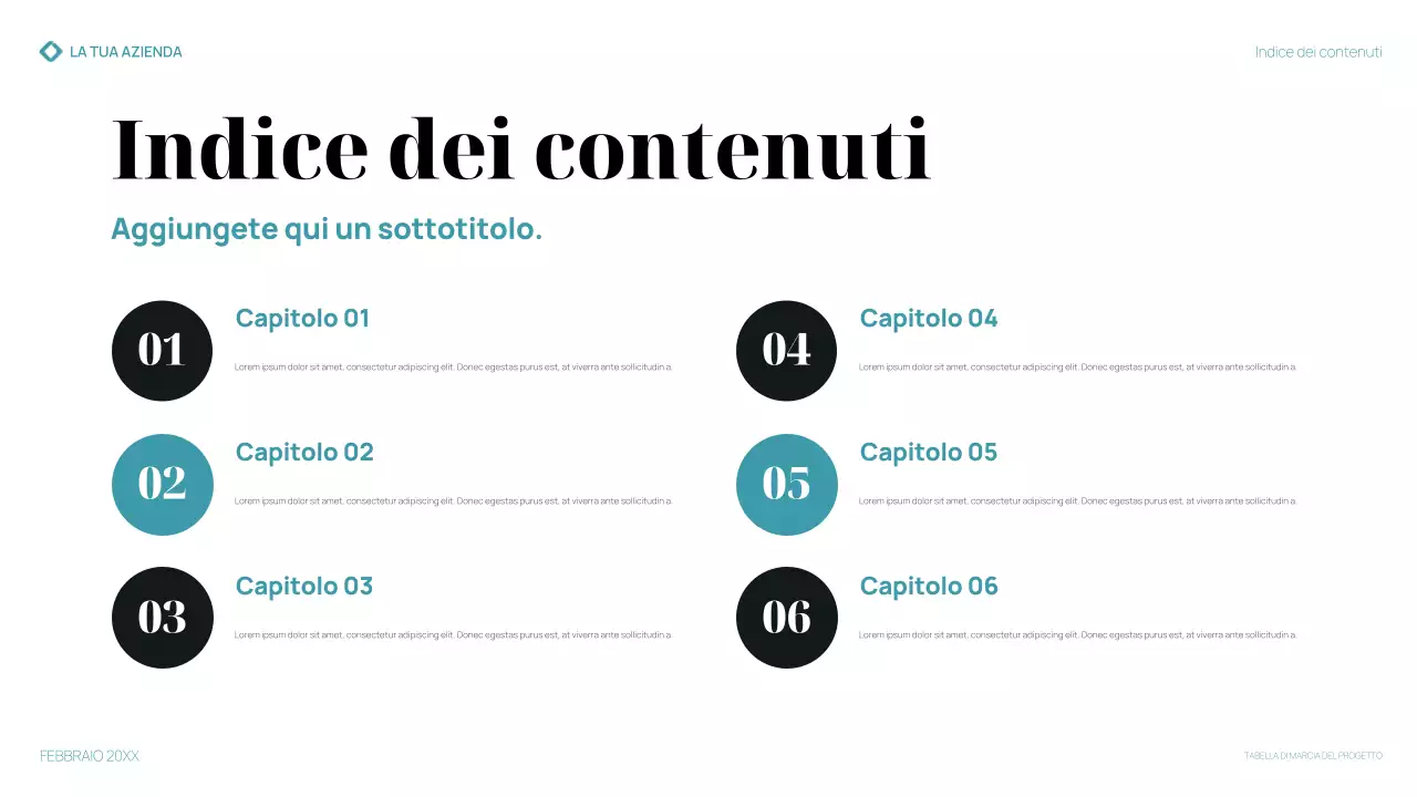 presentazione del piano aziendale moderno in verde acqua