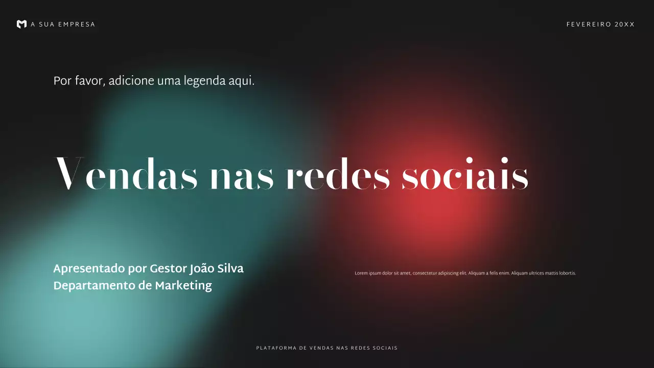 apresentação de vendas moderna e negra