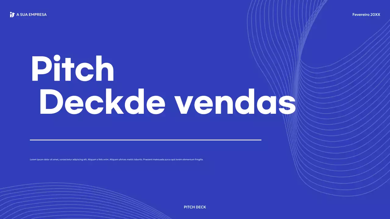 discurso de vendas moderno azul
