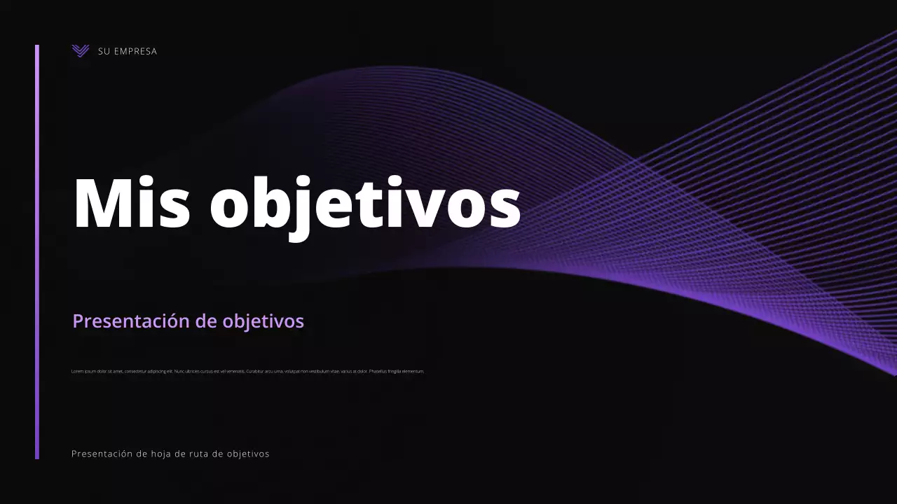 purple modern goals presentation